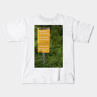 Where I Go Hiking - 1 © Kids T-Shirt